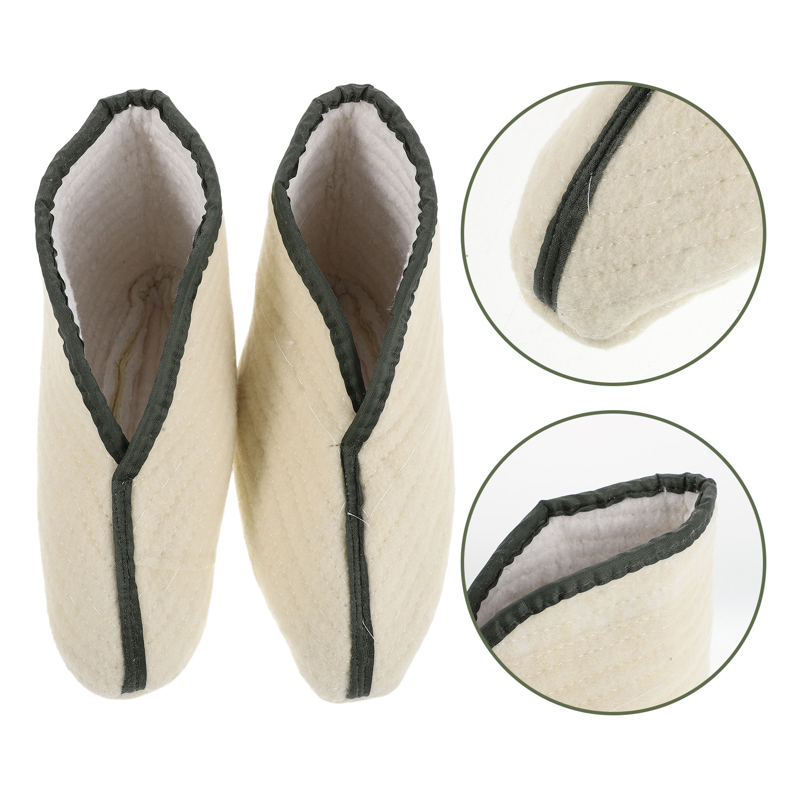 Wool Hiking Sock - 2Pairs Ski Boot Socks Thick Wool