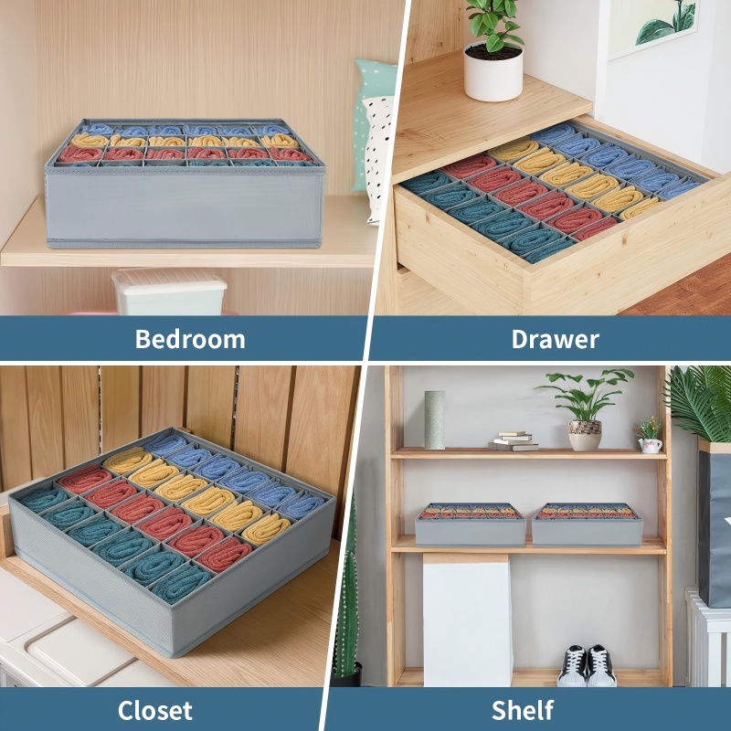 24 Grid Foldable Storage Organ - Sock Organizer Tray incelemesi ve fiyatı