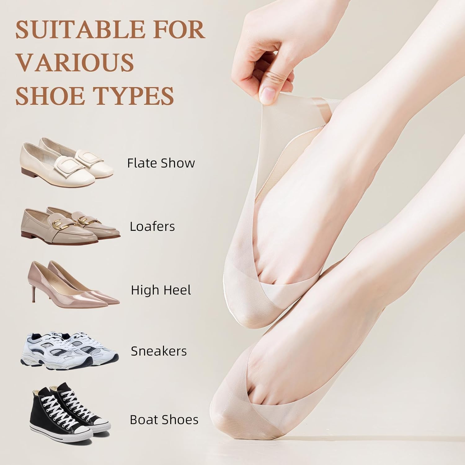 Caudblor 6 Pack Thin No Show S - Invisibility Sock Loafer incelemesi ve fiyatı