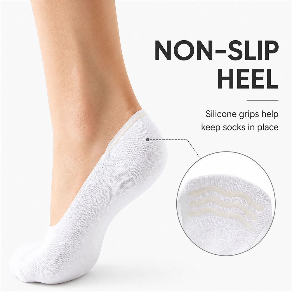 6 Pairs Unisex Cotton No Show  - Invisibility Sock Loafer incelemesi ve fiyatı