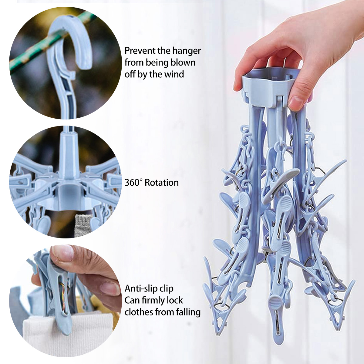 24 Clips Folding Clothes Dryer - Sock Organizer Tray incelemesi ve fiyatı