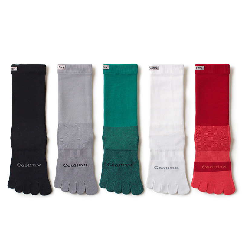 1/5 Pairs Men's High Crew Five - Toe Sock Split incelemesi ve fiyatı