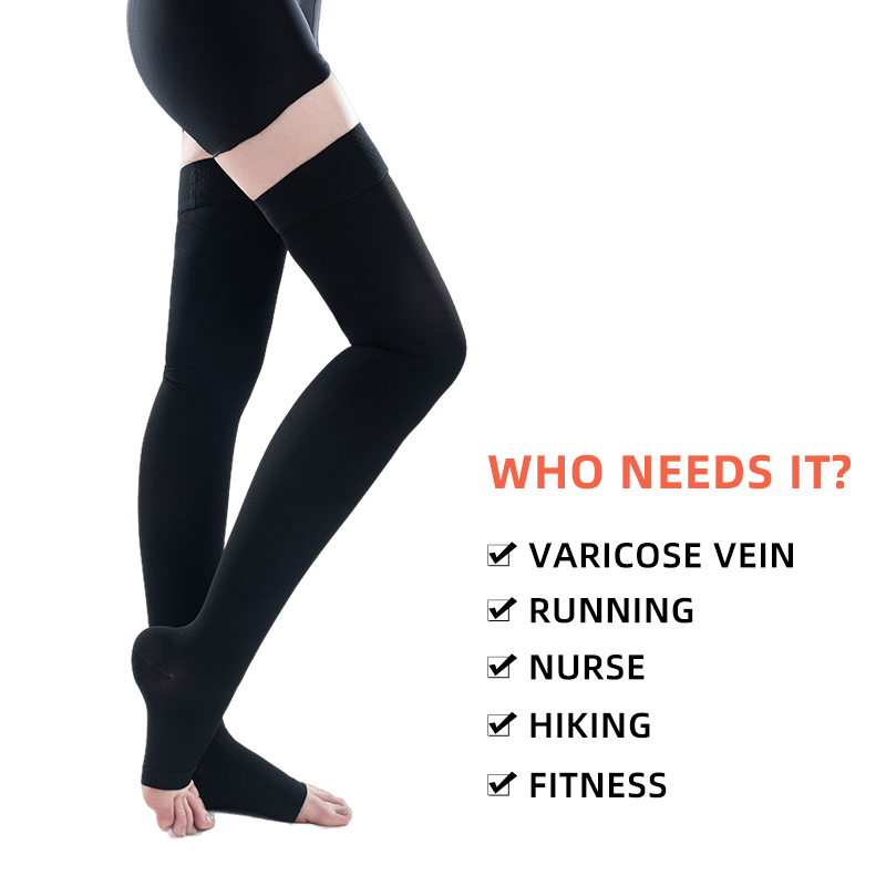 1Pair Thigh High Open Toe Medi - Compression Sock Medical incelemesi ve fiyatı