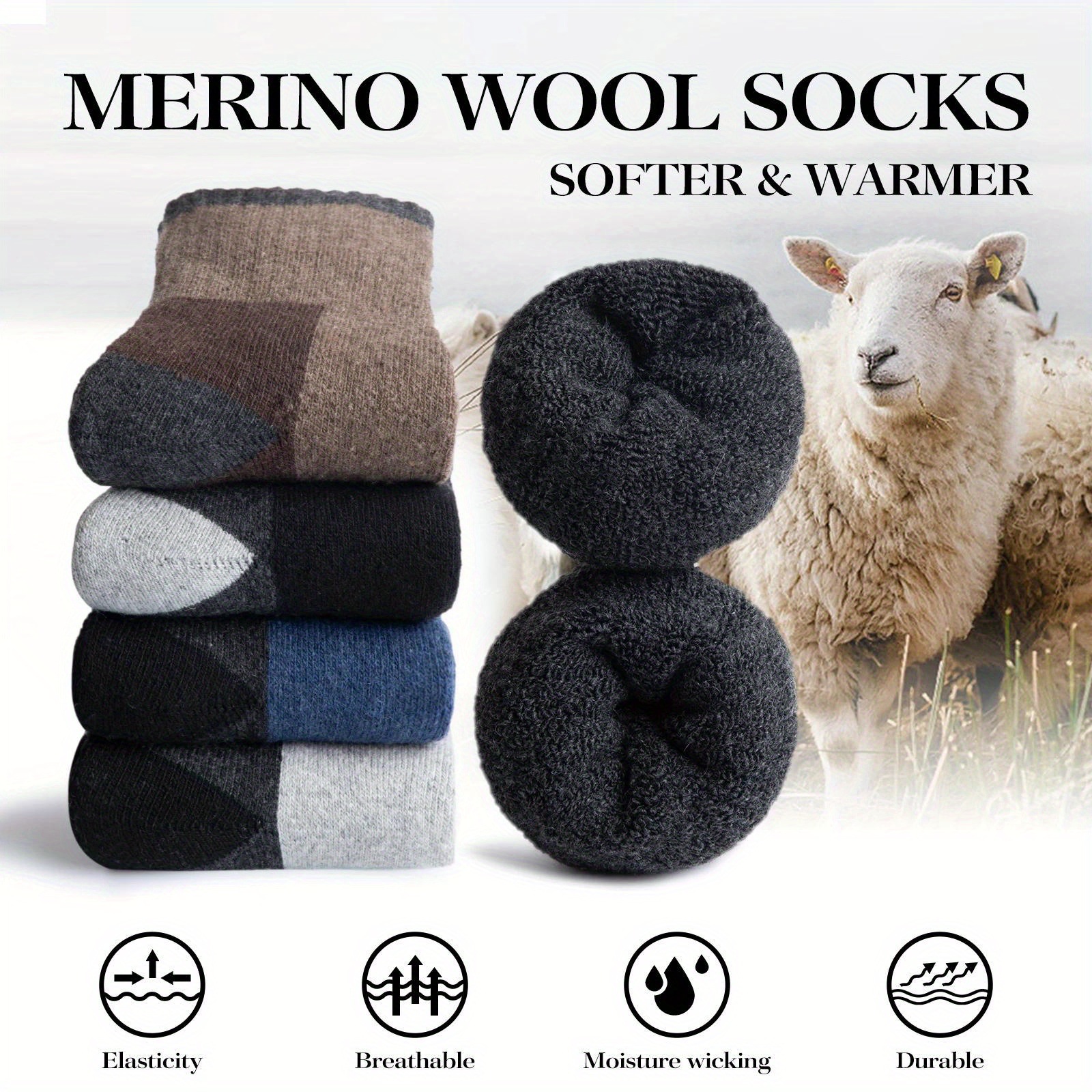 Winter Merino Wool Socks Thick - Wool Hiking Sock incelemesi ve fiyatı