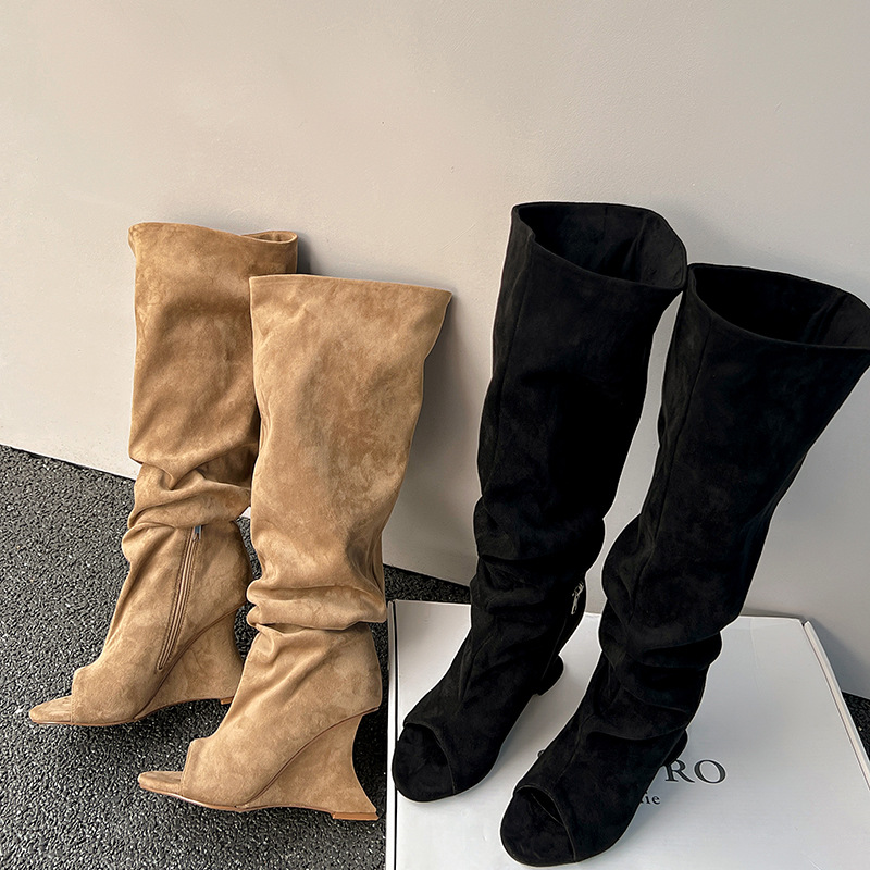 AIYKAZYSDL Strange Wedge Heel  - Boot Sock Slouchy incelemesi ve fiyatı