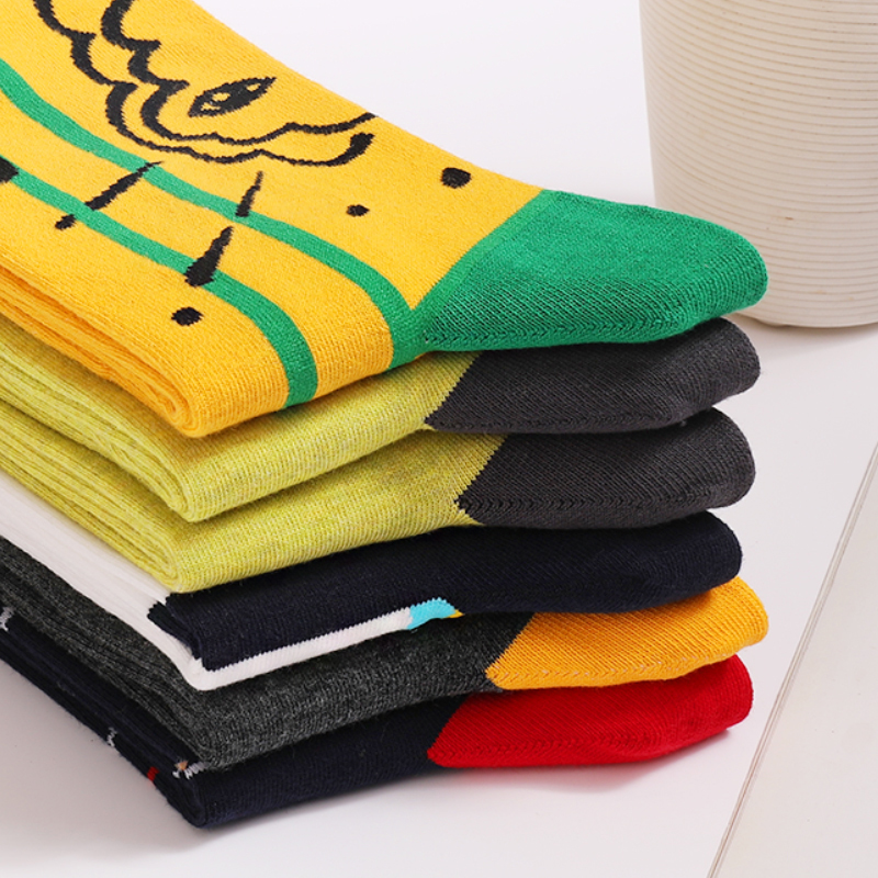 5Pairs Mens Fun Dress Socks, P - Cotton Crew Sock Pack incelemesi ve fiyatı
