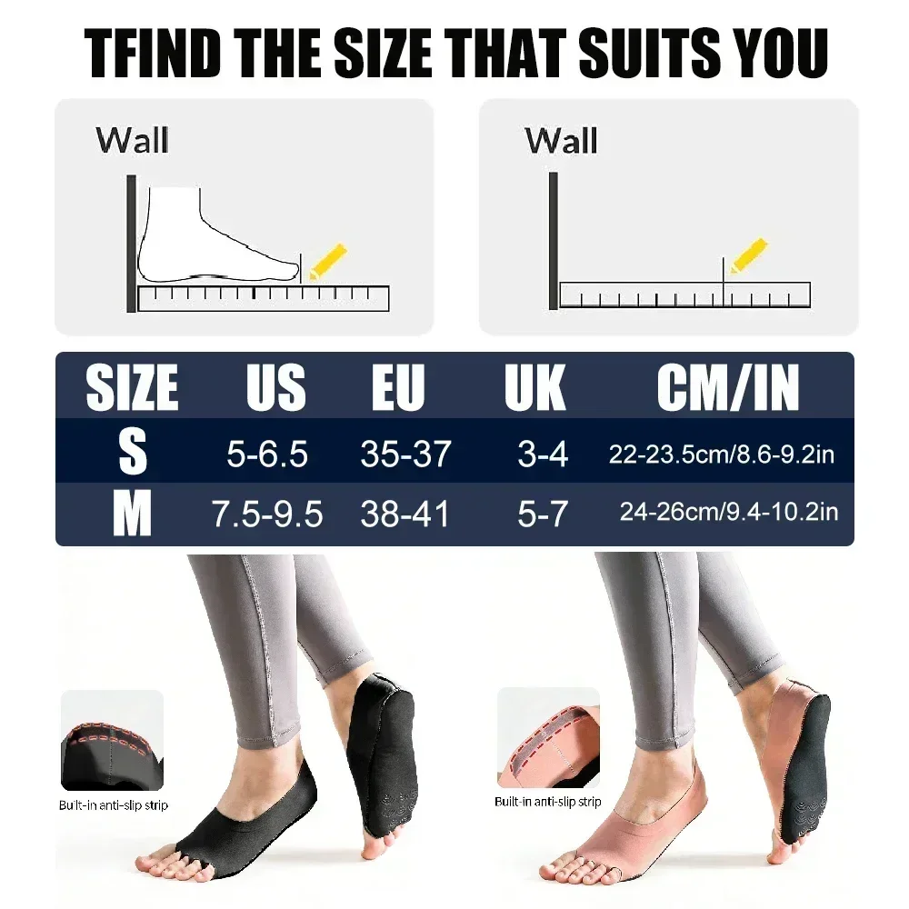 1Pair Toeless Yoga Pilates Soc - Grip Sock Yoga incelemesi ve fiyatı