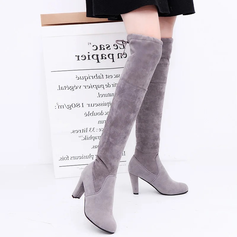 Women's Boots Stretch Fabric O - Knee High Sock Women incelemesi ve fiyatı