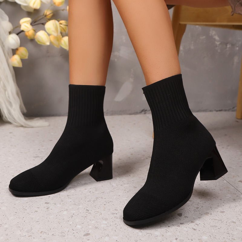 Women's Ankle Boots Knitted He - No Show Sock Women incelemesi ve fiyatı