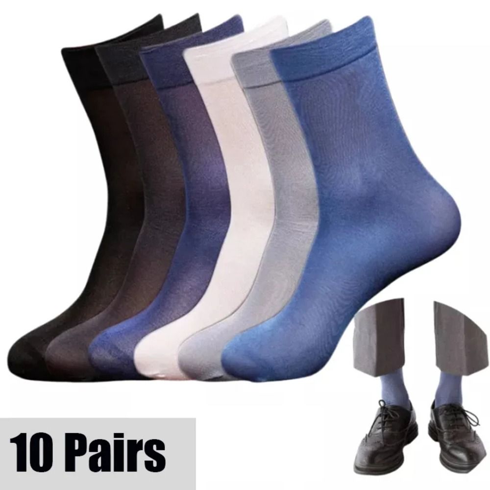 10pairs New Breathable Men Ice - Silk Sock Bamboo incelemesi ve fiyatı