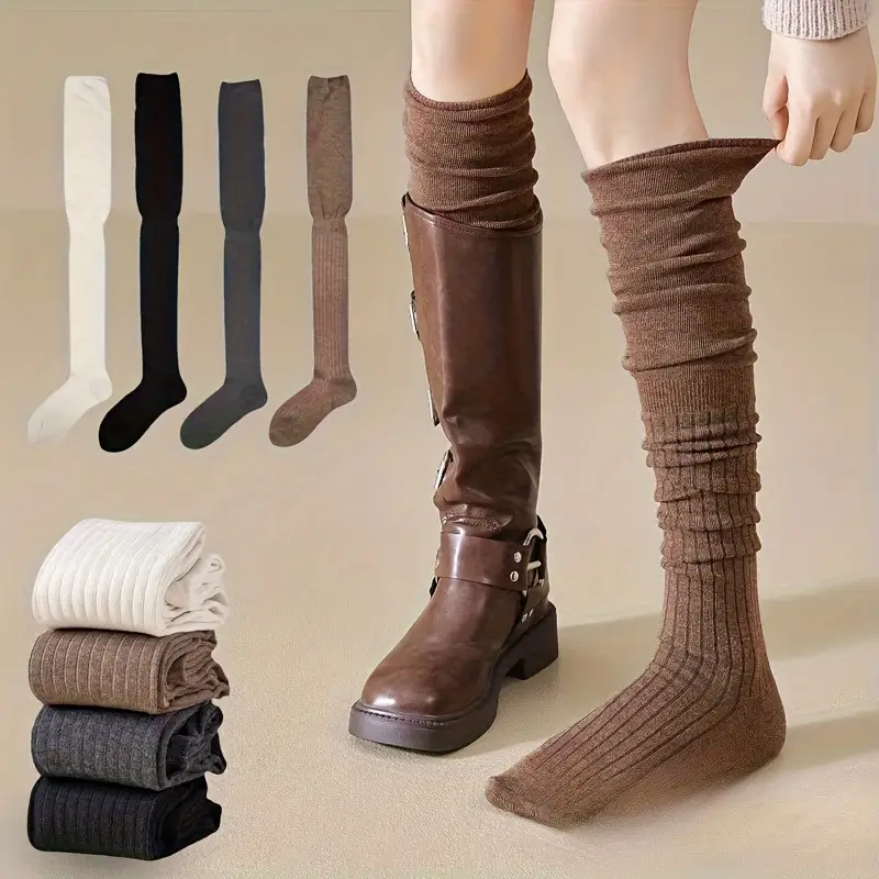 1-10Pairs Women’s Over-the-Kne - Boot Sock Slouchy incelemesi ve fiyatı