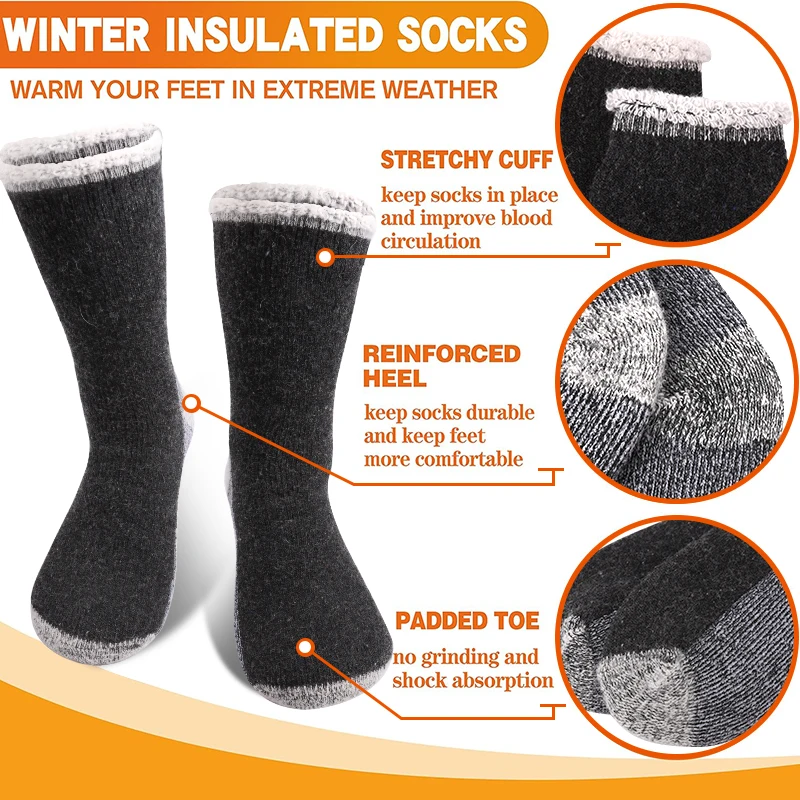 3Pairs High-Quality Thicken Wi - Thermal Sock Winter incelemesi ve fiyatı