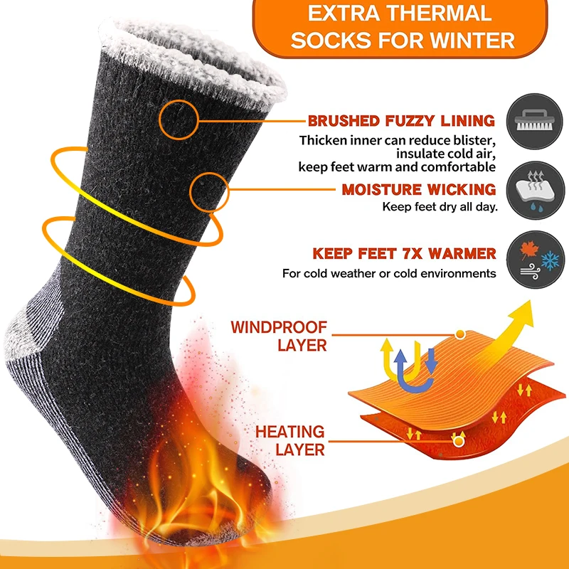 3Pairs High-Quality Thicken Wi - Thermal Sock Winter incelemesi ve fiyatı