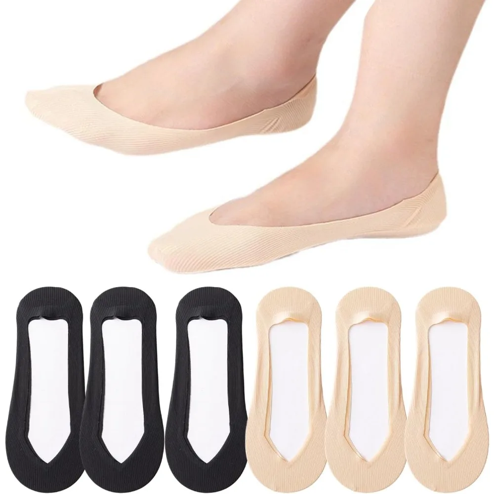 6 Pairs No Show Socks Women An - Invisibility Sock Loafer incelemesi ve fiyatı