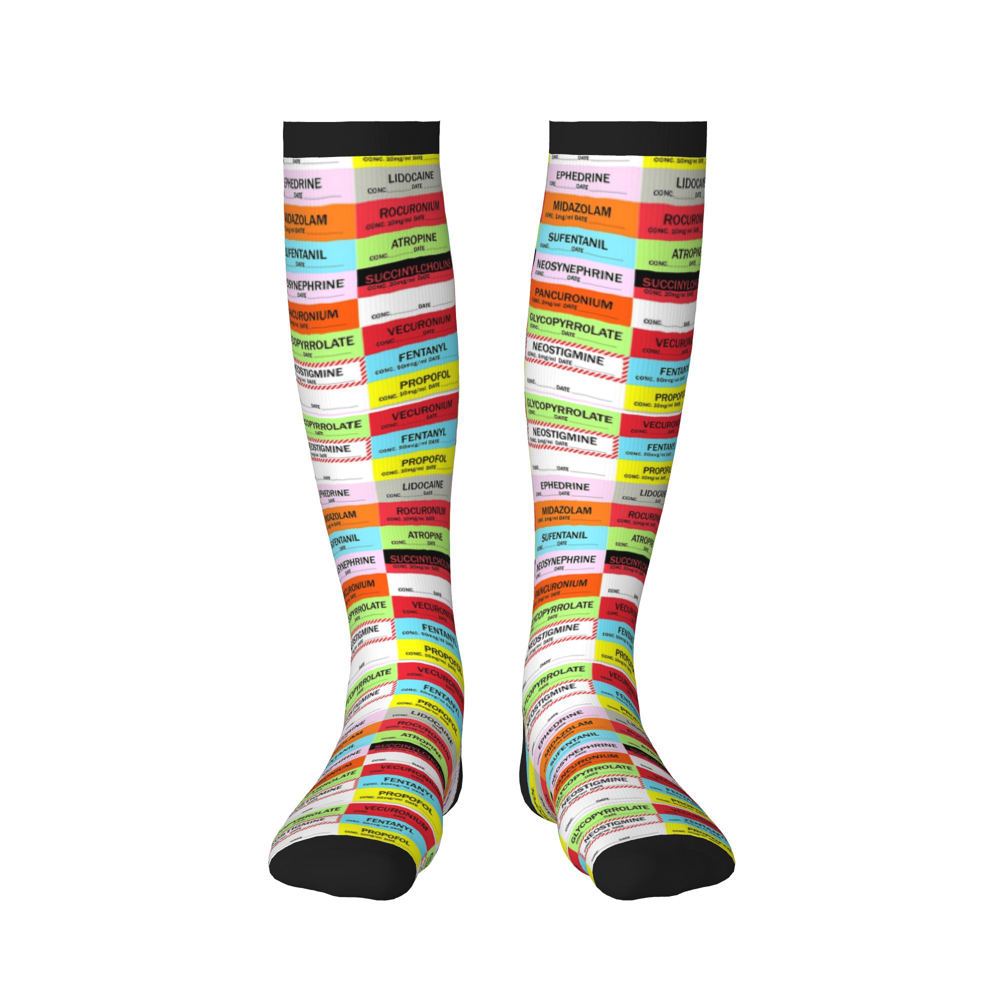 Novelty Printed Anesthesia Med - Compression Sock Medical incelemesi ve fiyatı