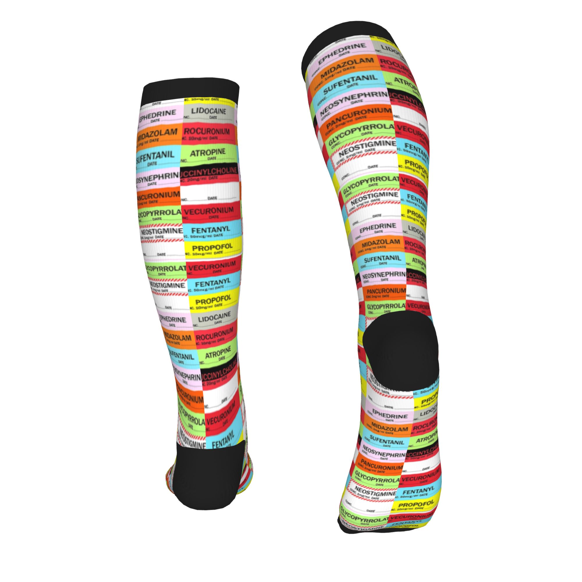 Novelty Printed Anesthesia Med - Compression Sock Medical incelemesi ve fiyatı
