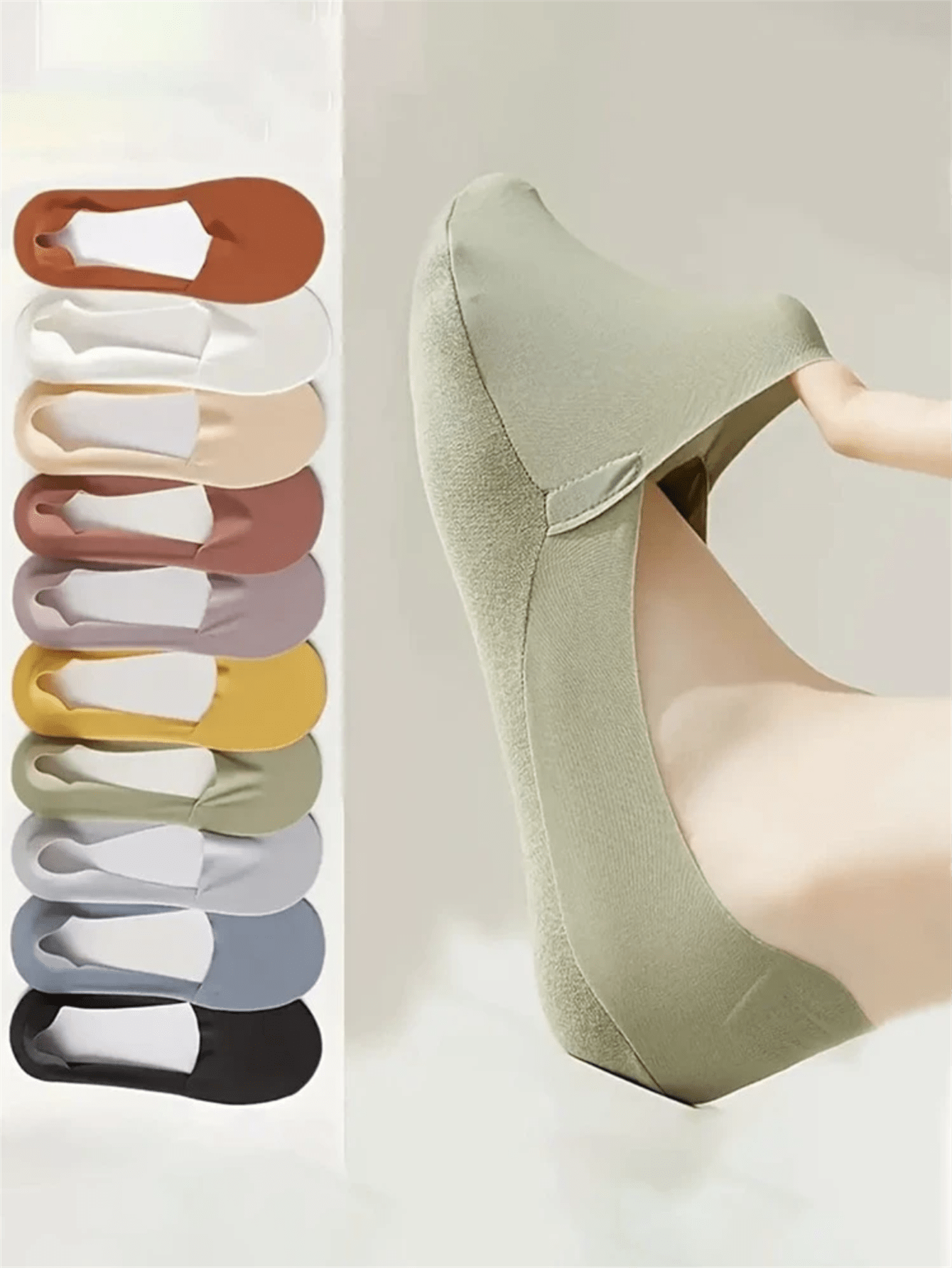 5 Pairs Women Thin Silky Invis - No Show Sock Women incelemesi ve fiyatı