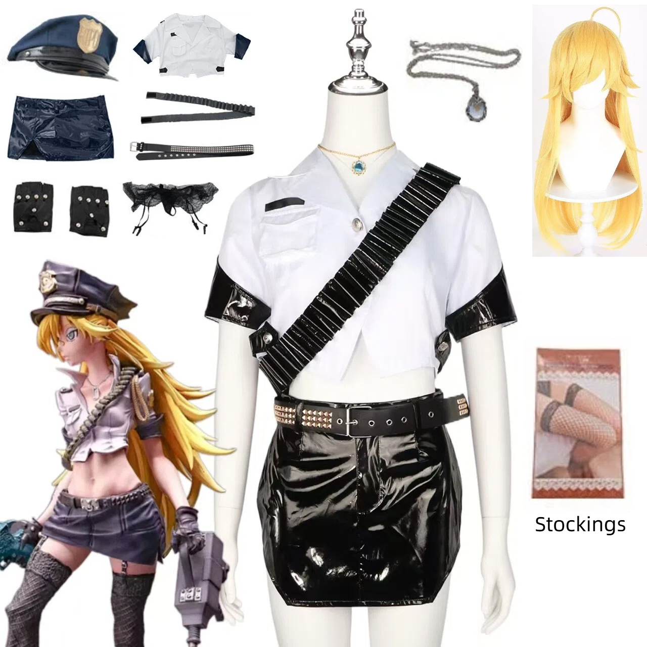 Anime Panty Stocking Cosplay C - Fishnet Stocking Women incelemesi ve fiyatı