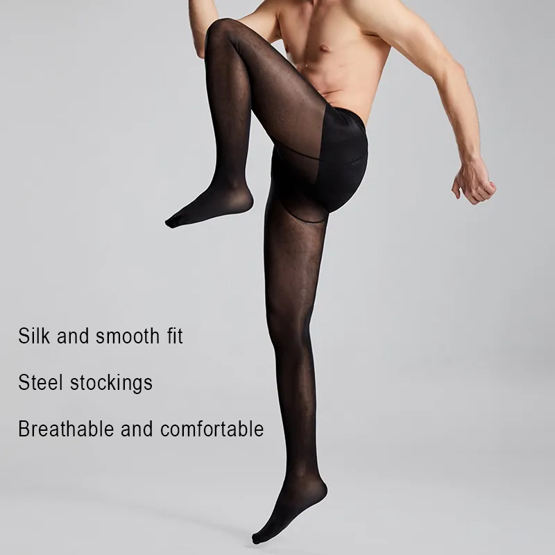 Plus Size Men Sexy Sheer Black - Tights Pantyhose Sheer incelemesi ve fiyatı