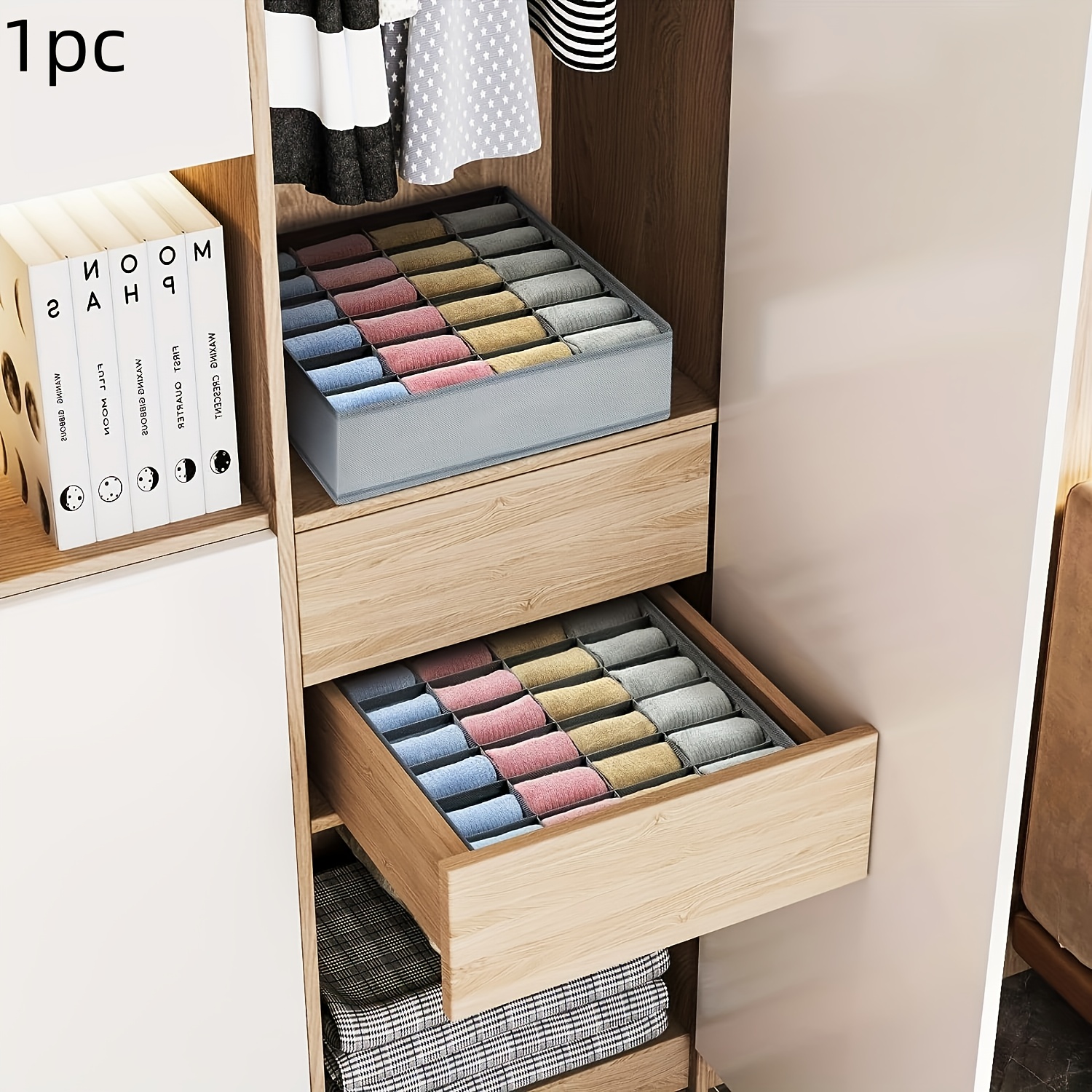 24-Compartment Fabric Drawer O - Sock Organizer Tray incelemesi ve fiyatı