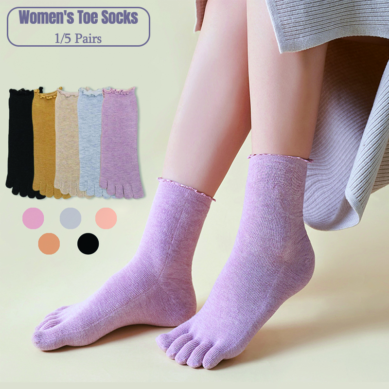 1/5 Pairs Cotton Women Five Fi - Toe Sock Split incelemesi ve fiyatı