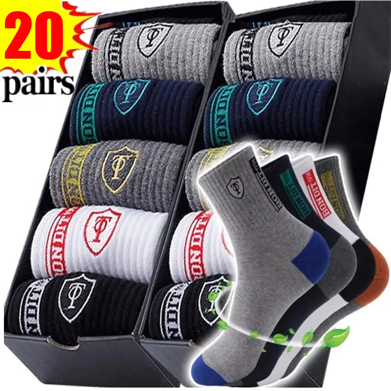 Men's 20-Pack Premium Thermal  - Cotton Crew Sock Pack incelemesi ve fiyatı