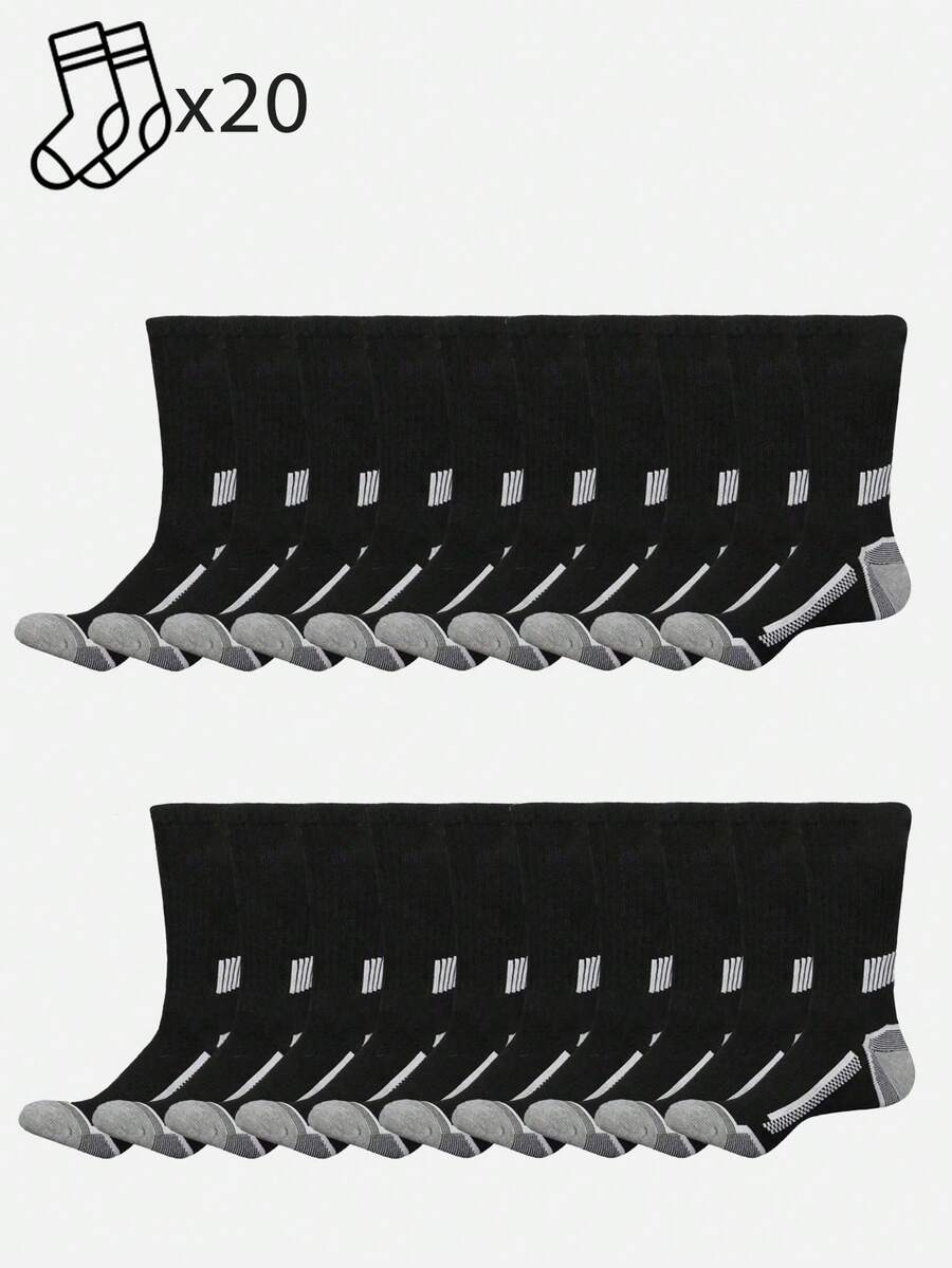 20 Pairs Mens Striped Cushione - Athletic Sock Cushion incelemesi ve fiyatı