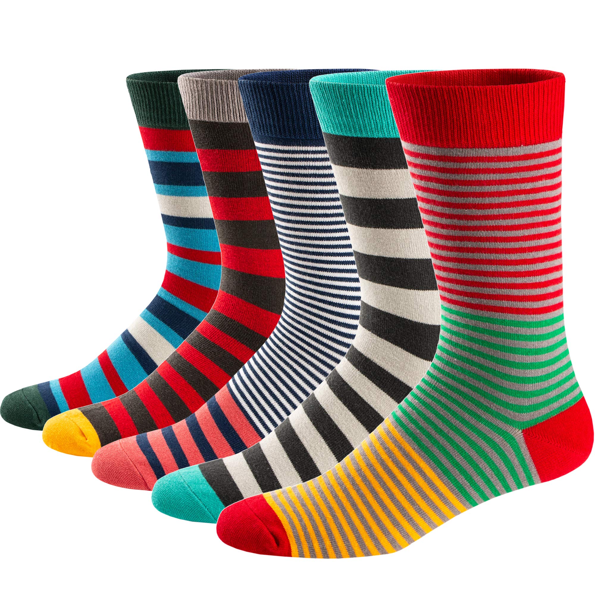 5Pairs Mens Fun Dress Socks, P - Cotton Crew Sock Pack incelemesi ve fiyatı