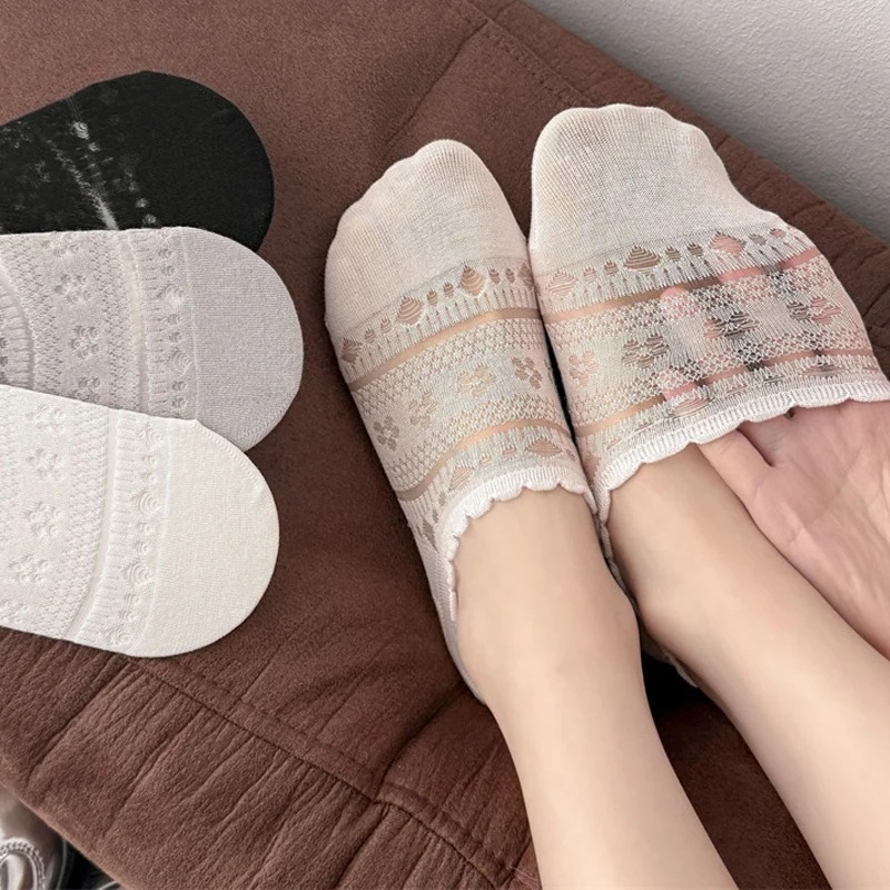 Lace Openwork Ballet Socks for - Invisibility Sock Loafer incelemesi ve fiyatı