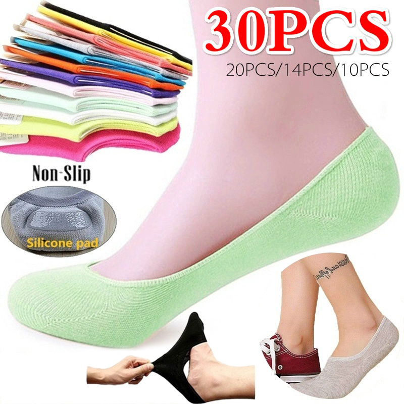 5 Pairs 10PCS Women Socks Nons - Invisibility Sock Loafer incelemesi ve fiyatı