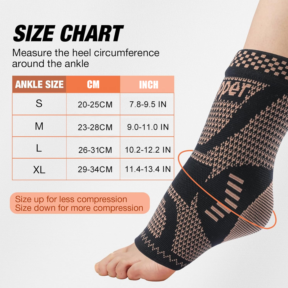 2PCS Copper Ankle Brace Suppor - Ankle Brace Sock incelemesi ve fiyatı