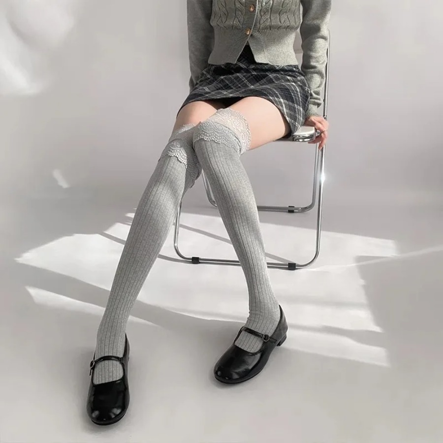Soft Cotton Thigh High Socks,  - Boot Sock Slouchy incelemesi ve fiyatı