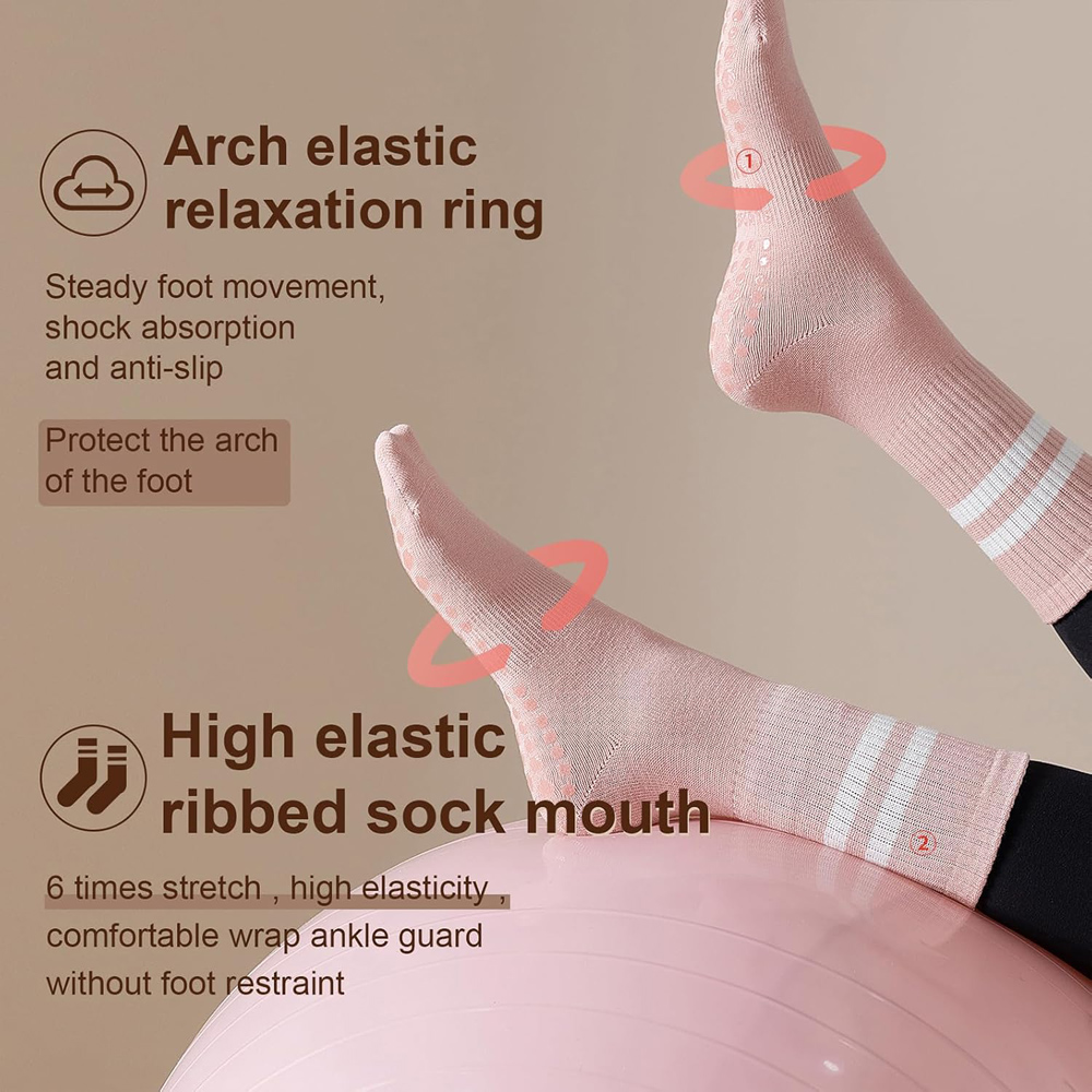 Yoga Pilates Socks with Grips  - No Show Sock Women incelemesi ve fiyatı