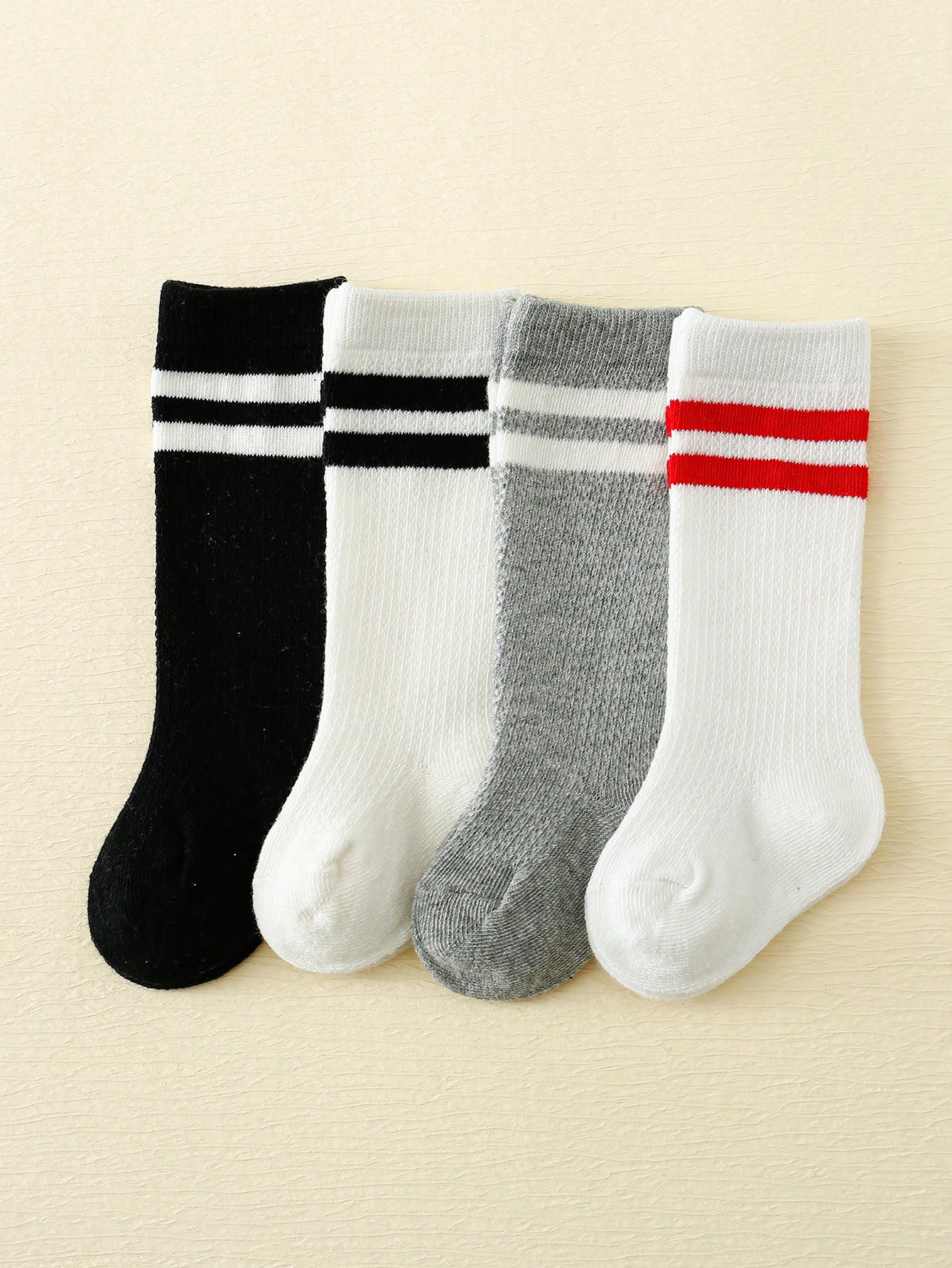 4-Pack Baby Toddler Striped Cr - Cotton Crew Sock Pack incelemesi ve fiyatı