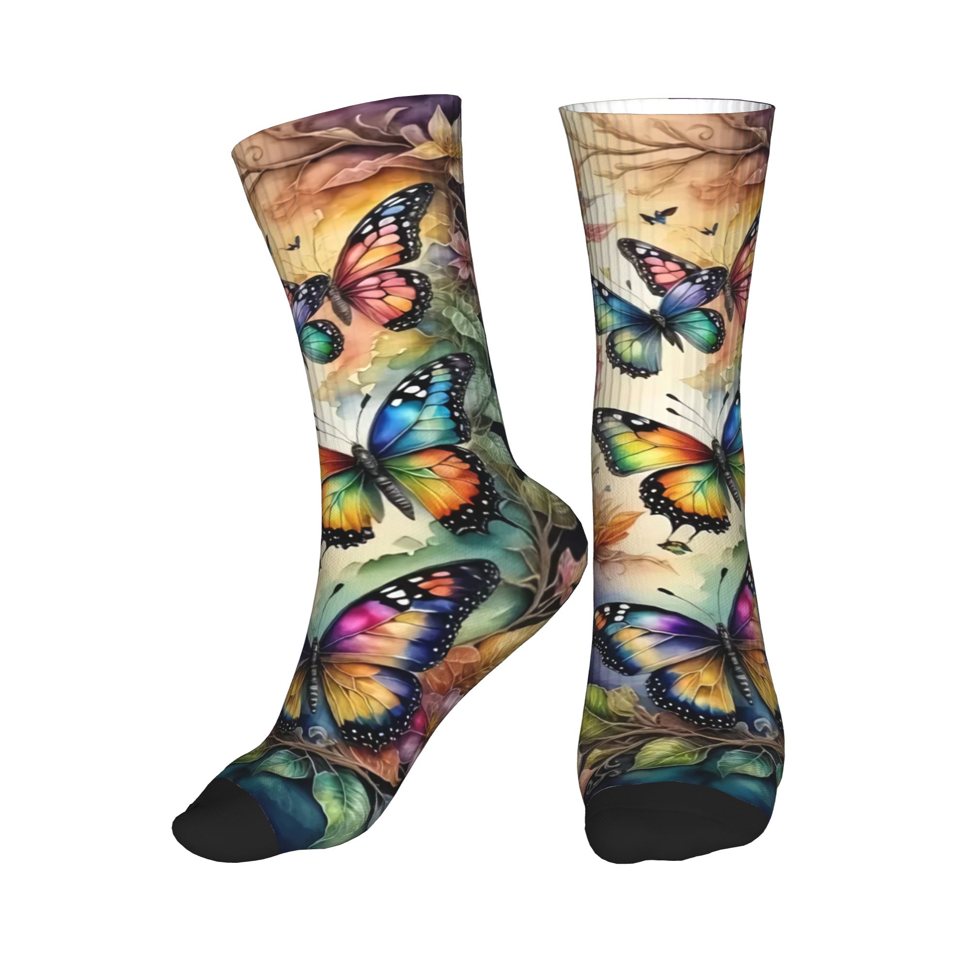 Colorful Butterflies and Flowe - Dress Sock Men incelemesi ve fiyatı