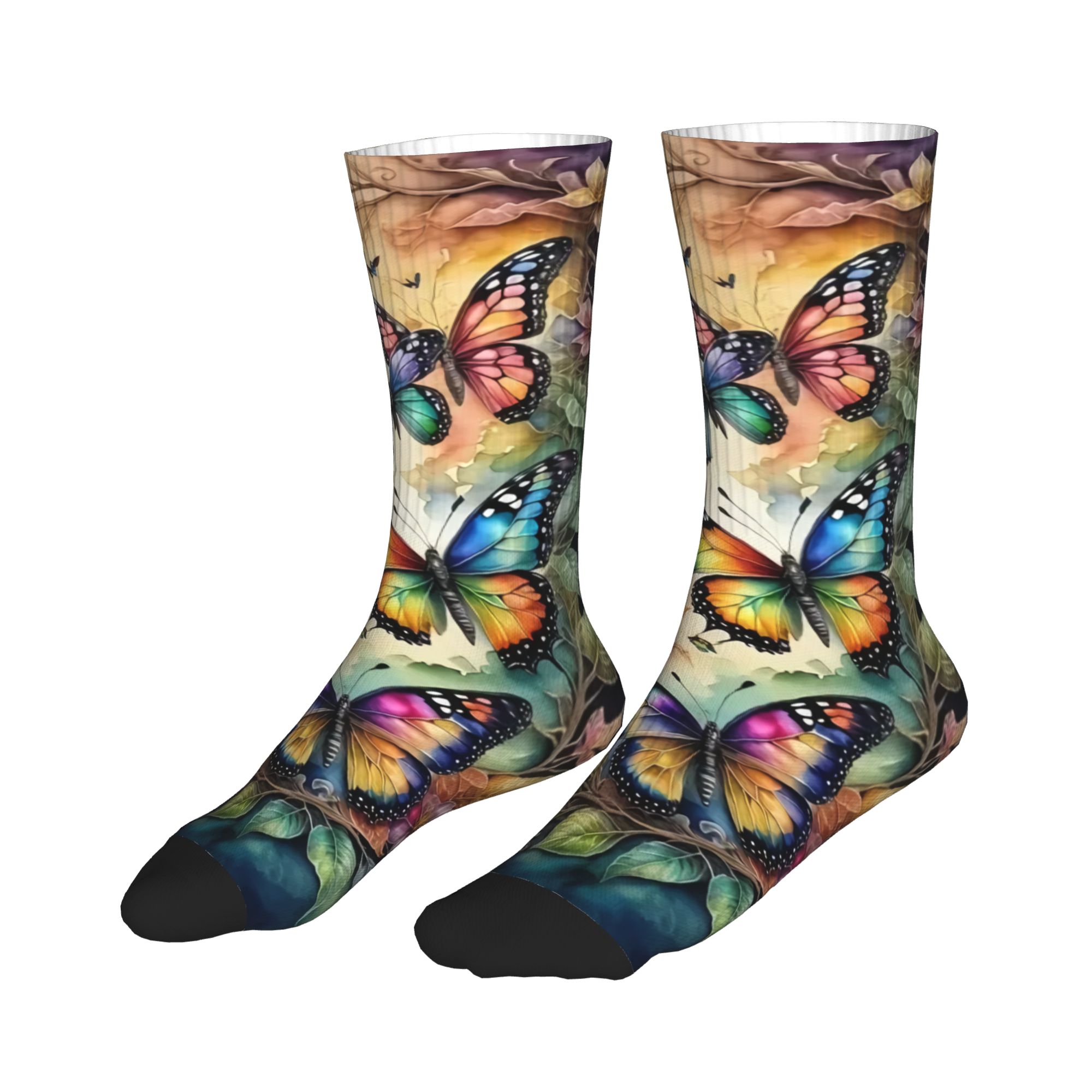 Colorful Butterflies and Flowe - Dress Sock Men incelemesi ve fiyatı