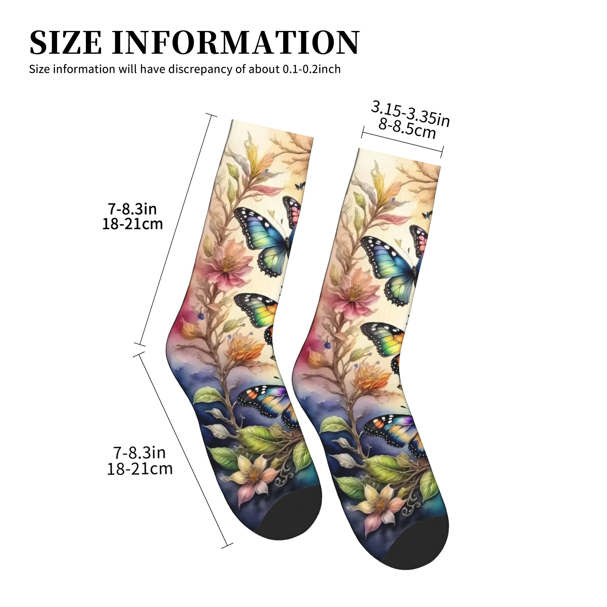Colorful Butterflies and Flowe - Dress Sock Men incelemesi ve fiyatı