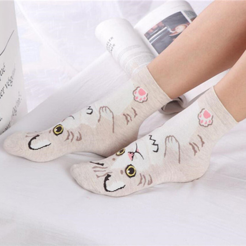 5 Pairs/pack Funny Cartoon Dog - Cotton Crew Sock Pack incelemesi ve fiyatı