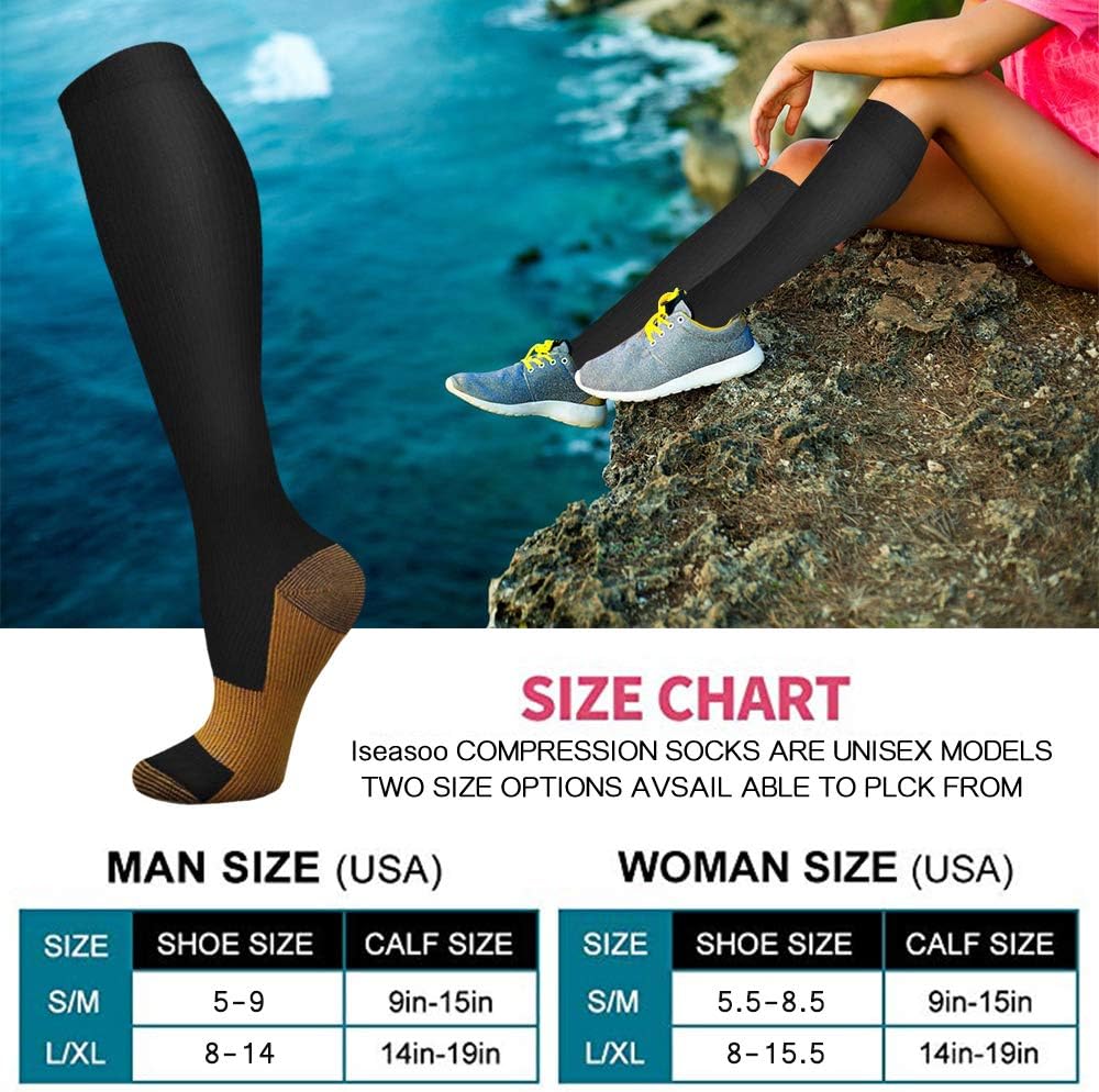 6 Pairs Solid Color Copper Com - Compression Sock Medical incelemesi ve fiyatı