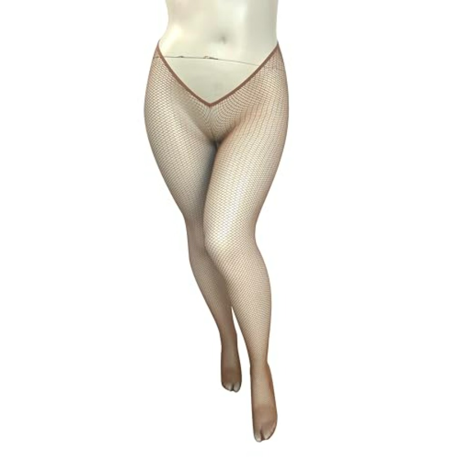 V-Cut Skintone Gold Glitter Fi - Fishnet Stocking Women incelemesi ve fiyatı