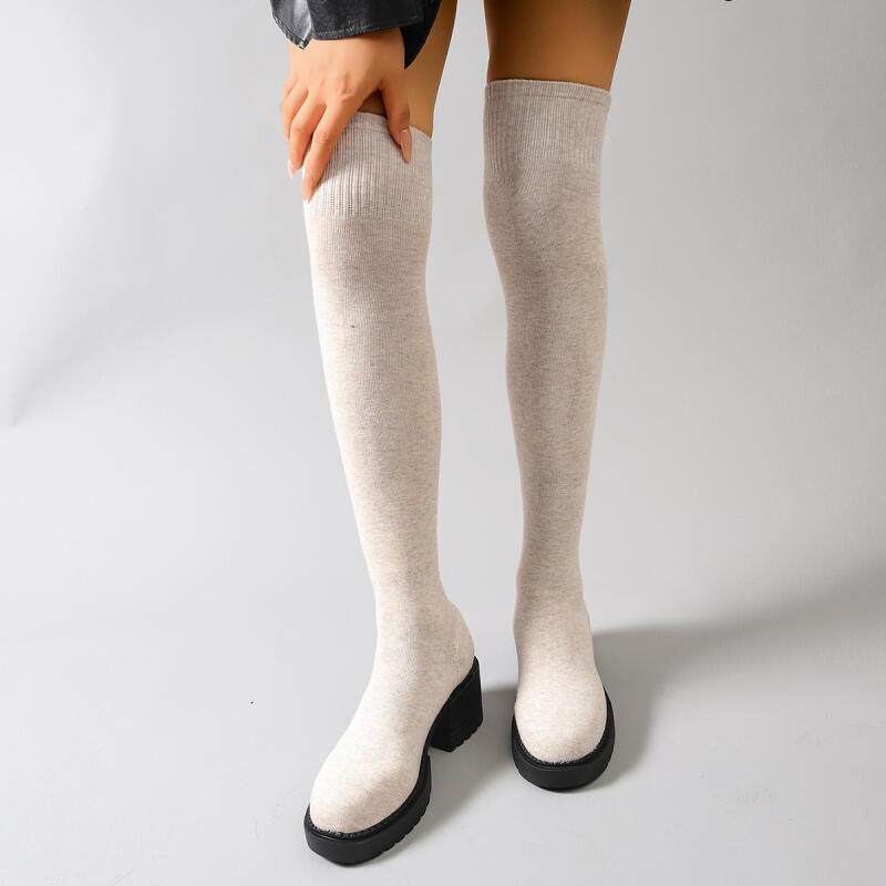 Chunky Platform Over The Knee  - Knee High Sock Women incelemesi ve fiyatı