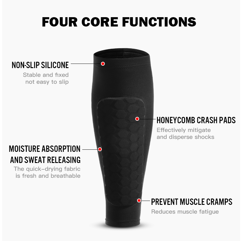 1Pcs Football Shin Guard Socks - Compression Sleeve Calf incelemesi ve fiyatı