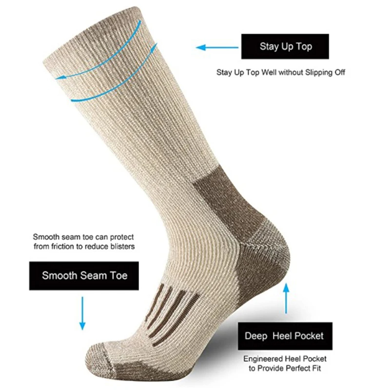 80% Wool Socks Thicken Warm Hi - Wool Hiking Sock incelemesi ve fiyatı