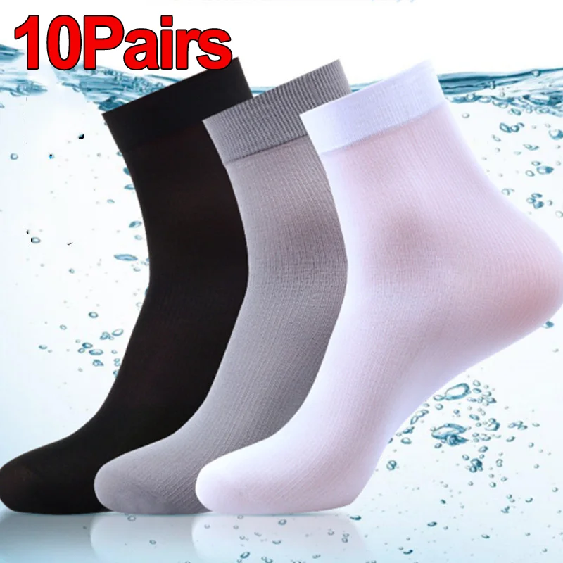 10Pairs Men Socks Summer Ultra - Silk Sock Bamboo incelemesi ve fiyatı