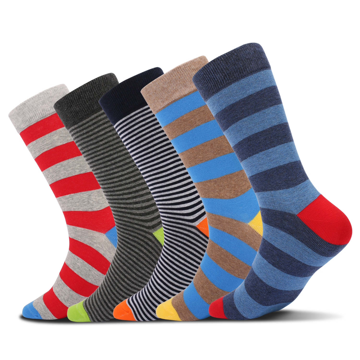 5Pairs Mens Fun Dress Socks, P - Cotton Crew Sock Pack incelemesi ve fiyatı