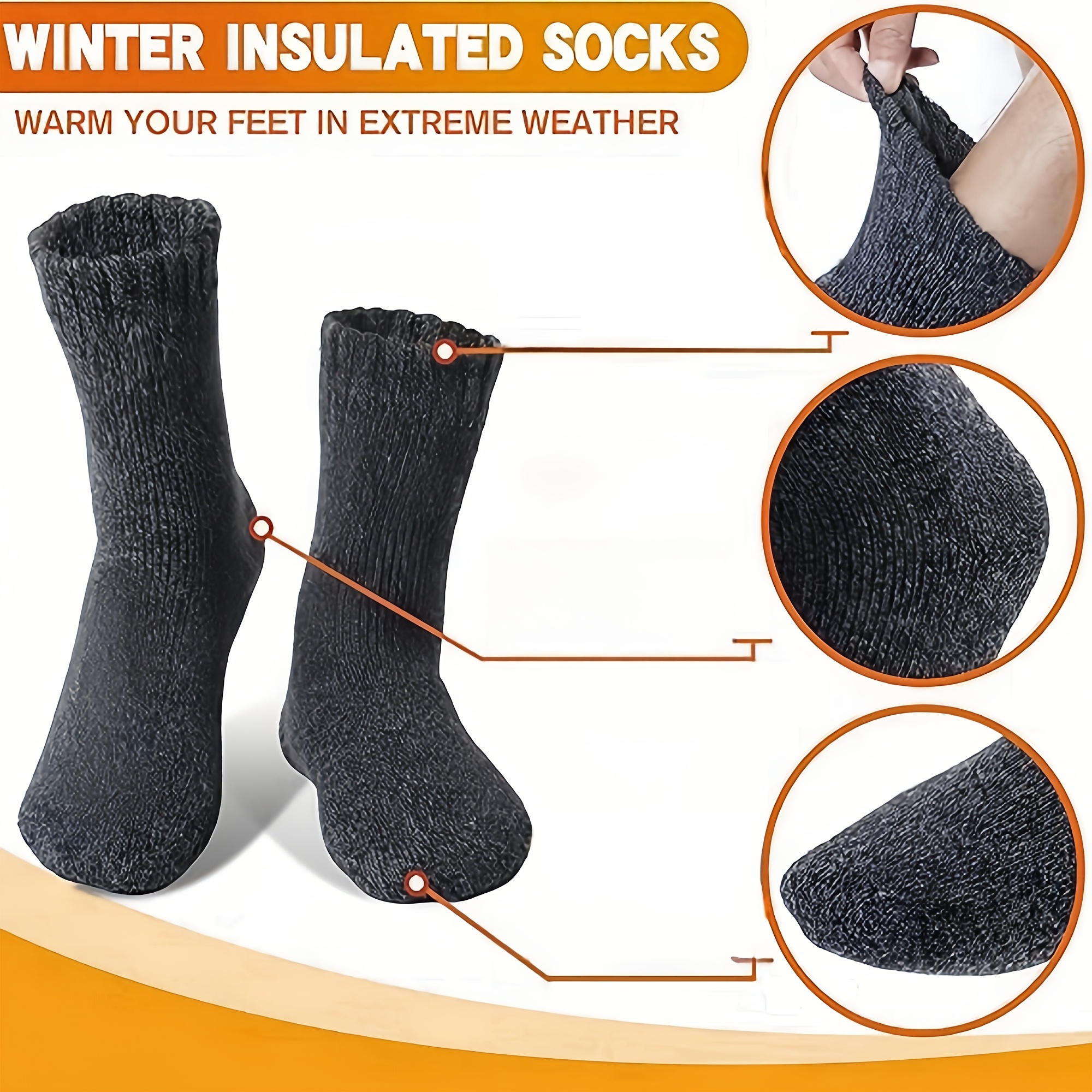 Three Pairs of Men'S Black Soc - Thermal Sock Winter incelemesi ve fiyatı