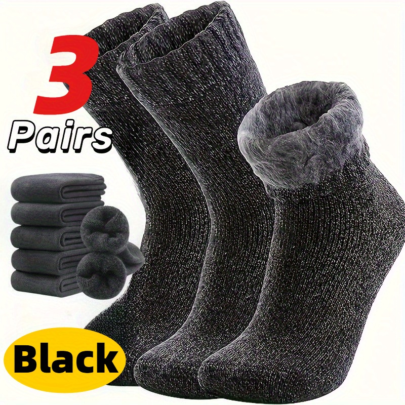 Three Pairs of Men'S Black Soc - Thermal Sock Winter incelemesi ve fiyatı