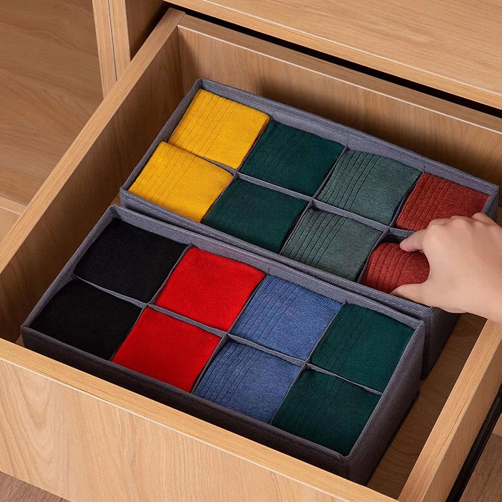 6/7/8/24 Grids Foldable Fabric - Sock Organizer Tray incelemesi ve fiyatı