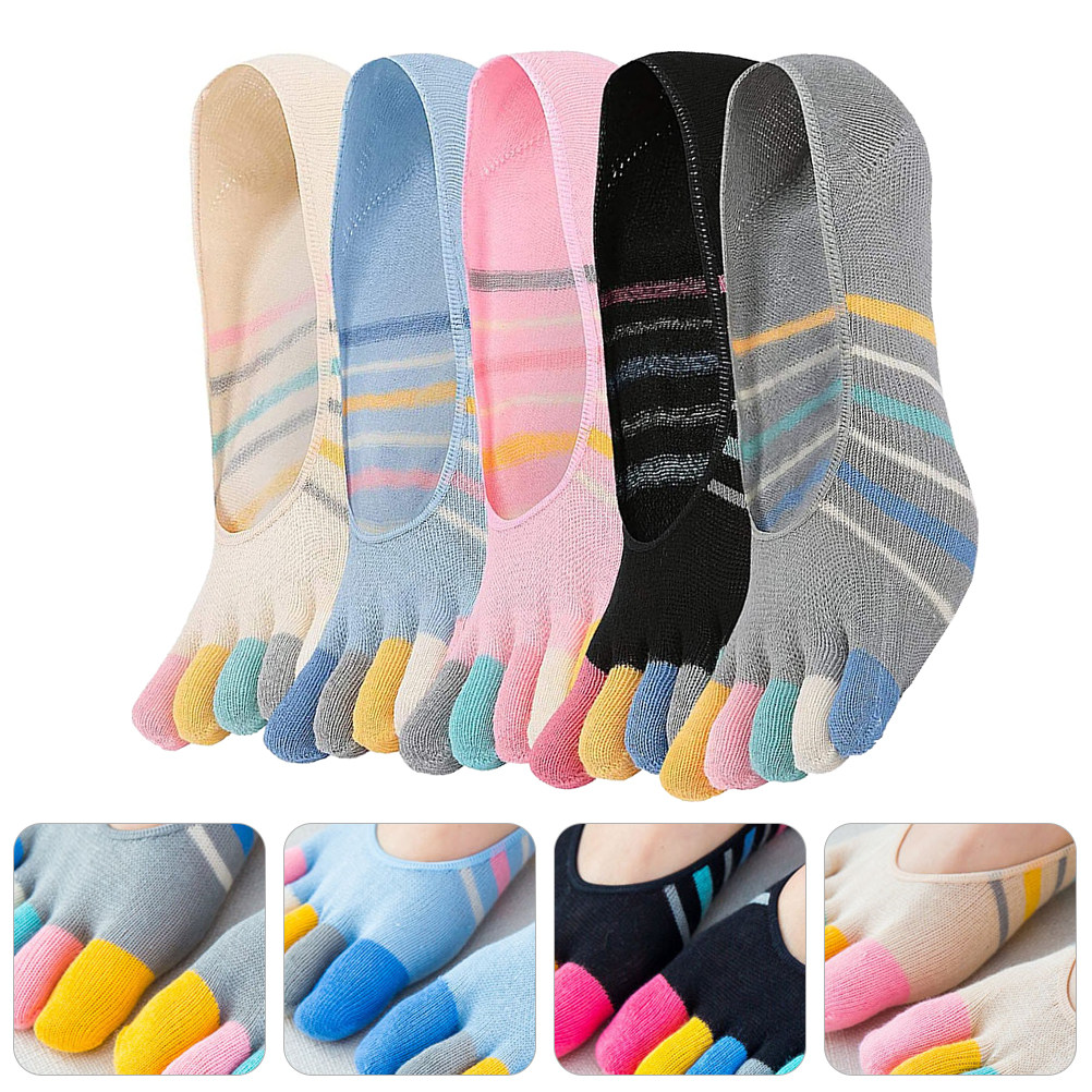 5Pairs Yoga Toe Socks Women In - Invisibility Sock Loafer incelemesi ve fiyatı
