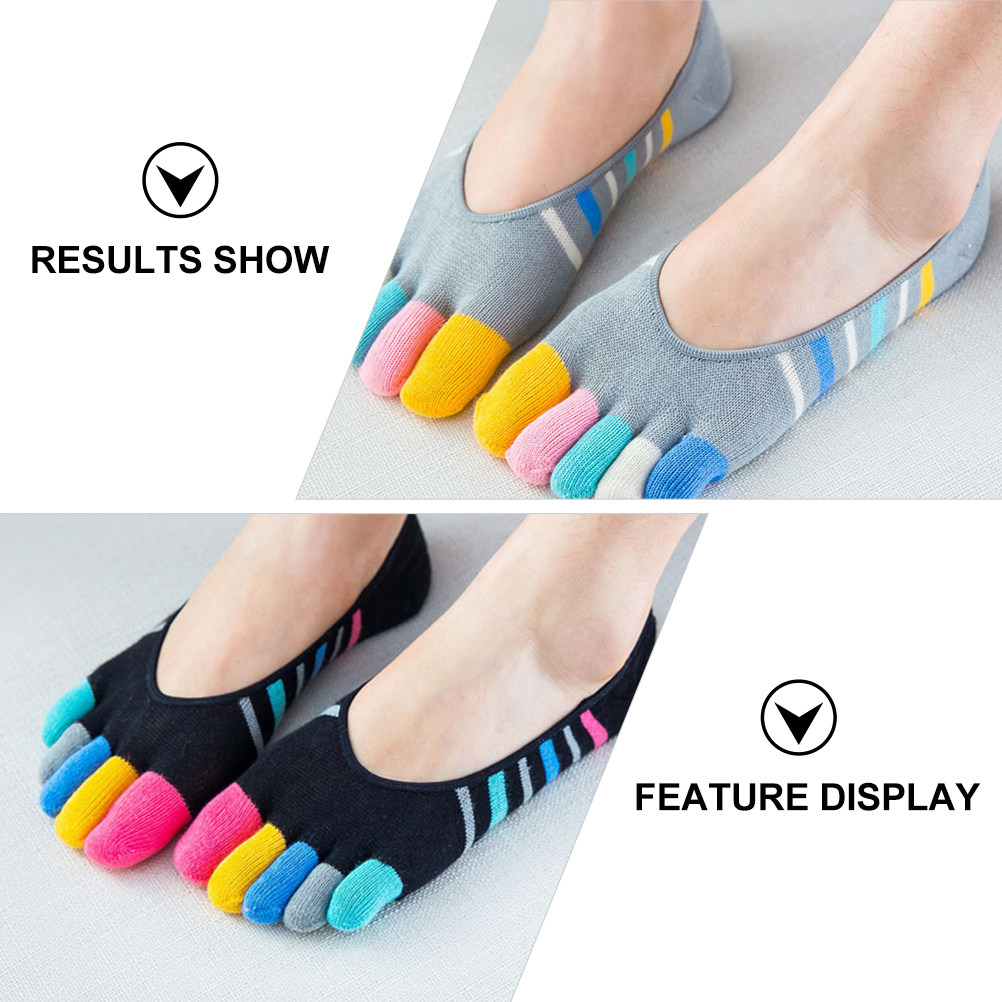 5Pairs Yoga Toe Socks Women In - Invisibility Sock Loafer incelemesi ve fiyatı
